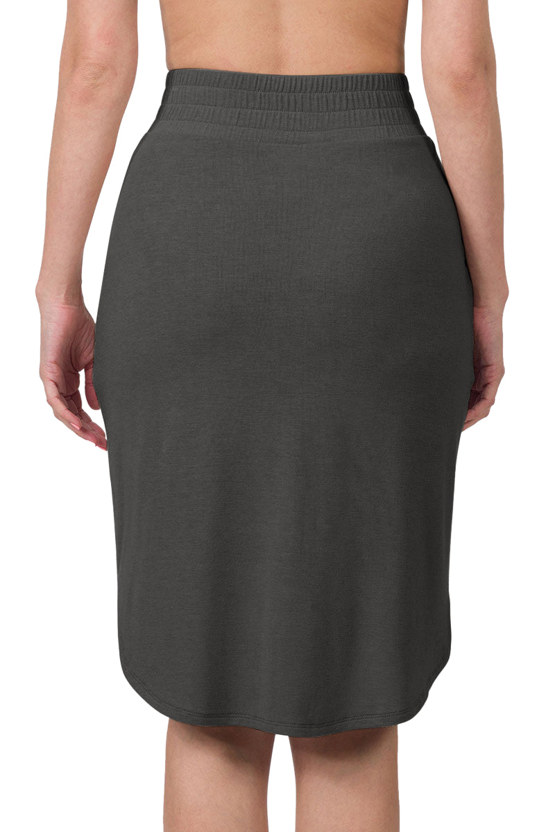 Zenana High Waist Tulip Hem Knee Length Skirt - Skirts sb_bottoms