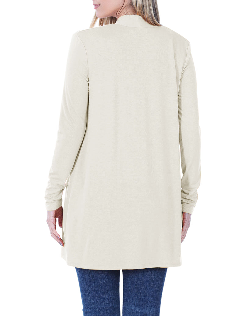 Zenana Long Sleeve Draped Slouchy Cardigan - Cardigans sb_outerwear