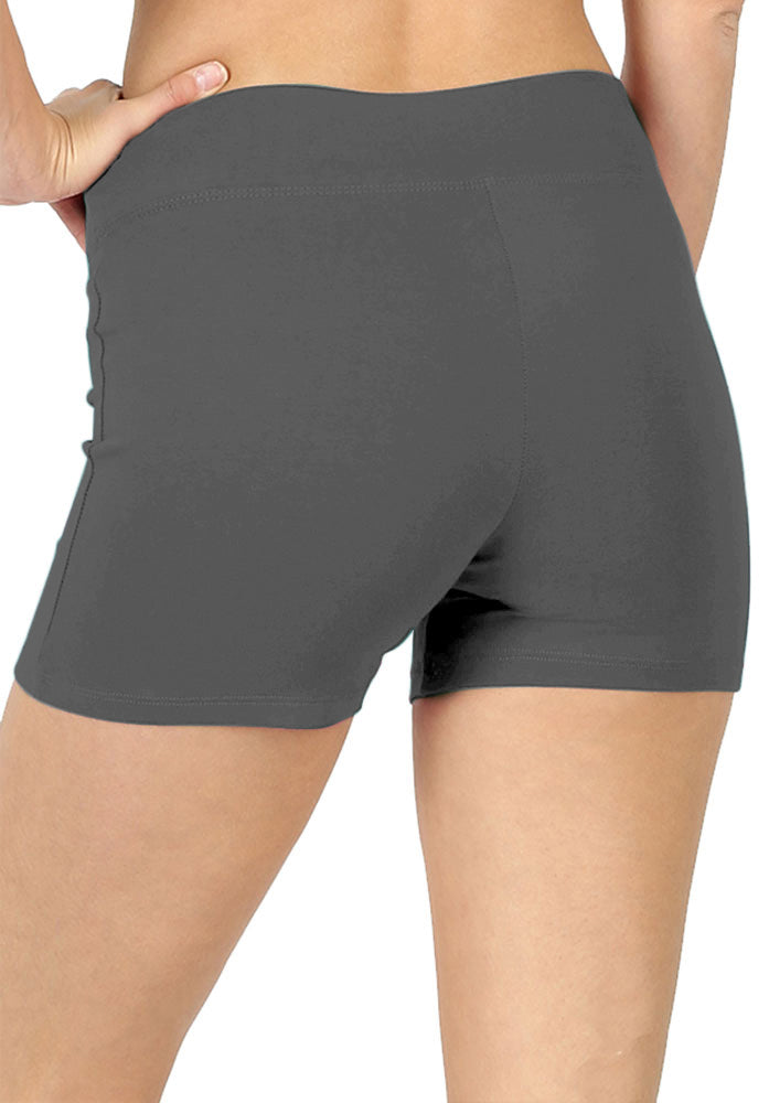 Zenana Cotton Workout Thick Band Biker Running Shorts - Legging Shorts sb_bottoms