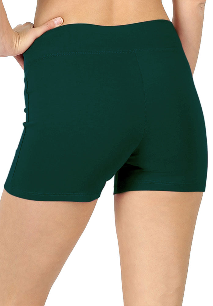 Zenana Cotton Workout Thick Band Biker Running Shorts - Legging Shorts sb_bottoms