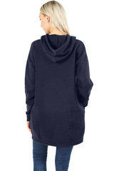Zenana Loose Fit Pullover Long Hoodie Oversized Sweatshirt Sweater - sweatshirt