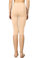 High Waist Seamless Cotton Capri Leggings leggings- Niobe Clothing