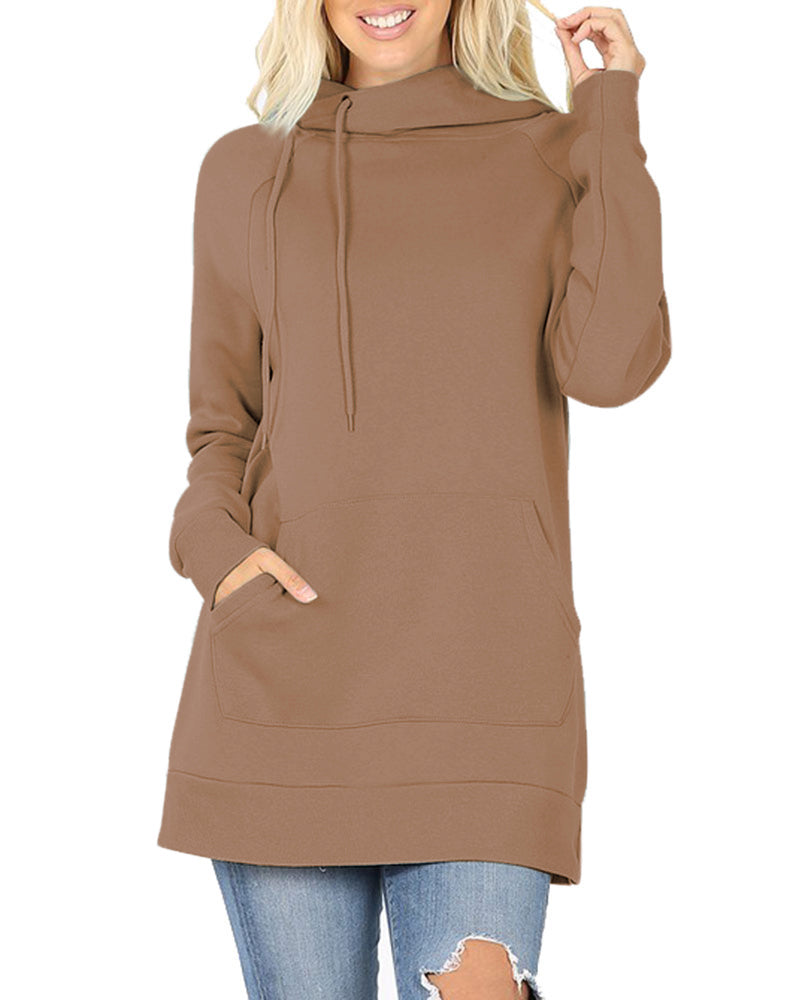 Zenana Pullover Sweater with Side Tie - Sweatshirts sb_outerwear
