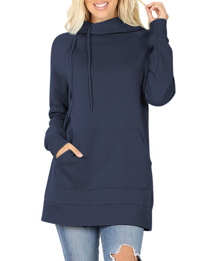 Zenana Pullover Sweater with Side Tie - Sweatshirts sb_outerwear