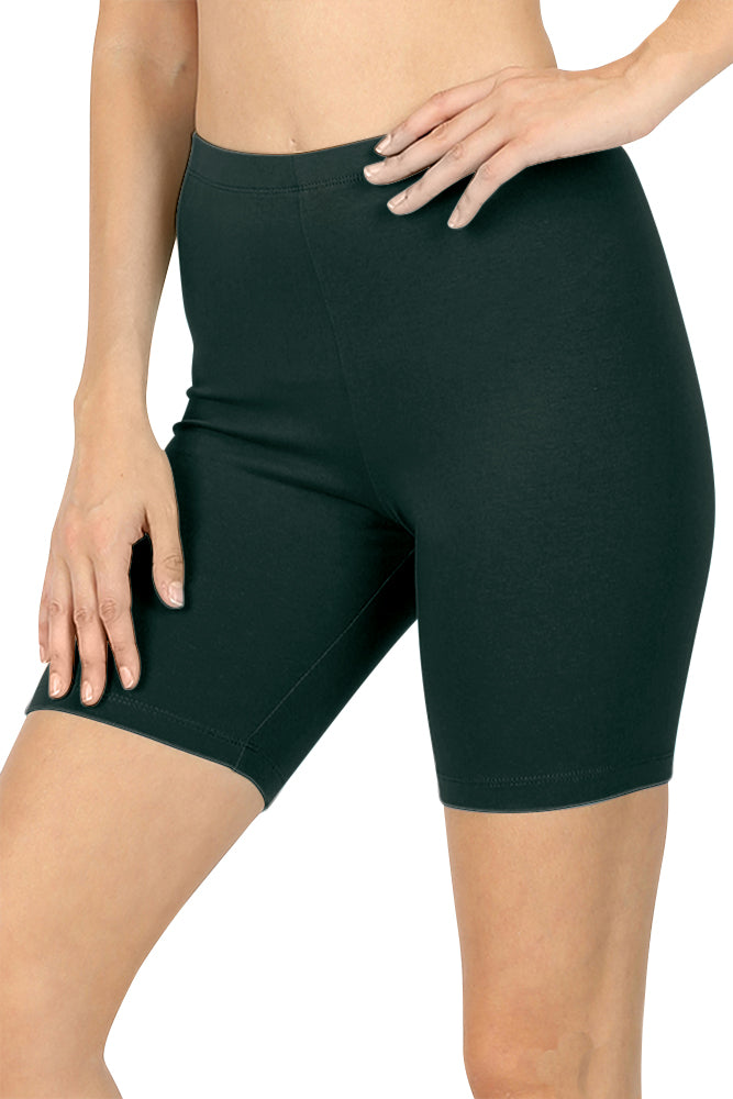 Zenana Cotton Running Biker Shorts - Legging Shorts sb_bottoms