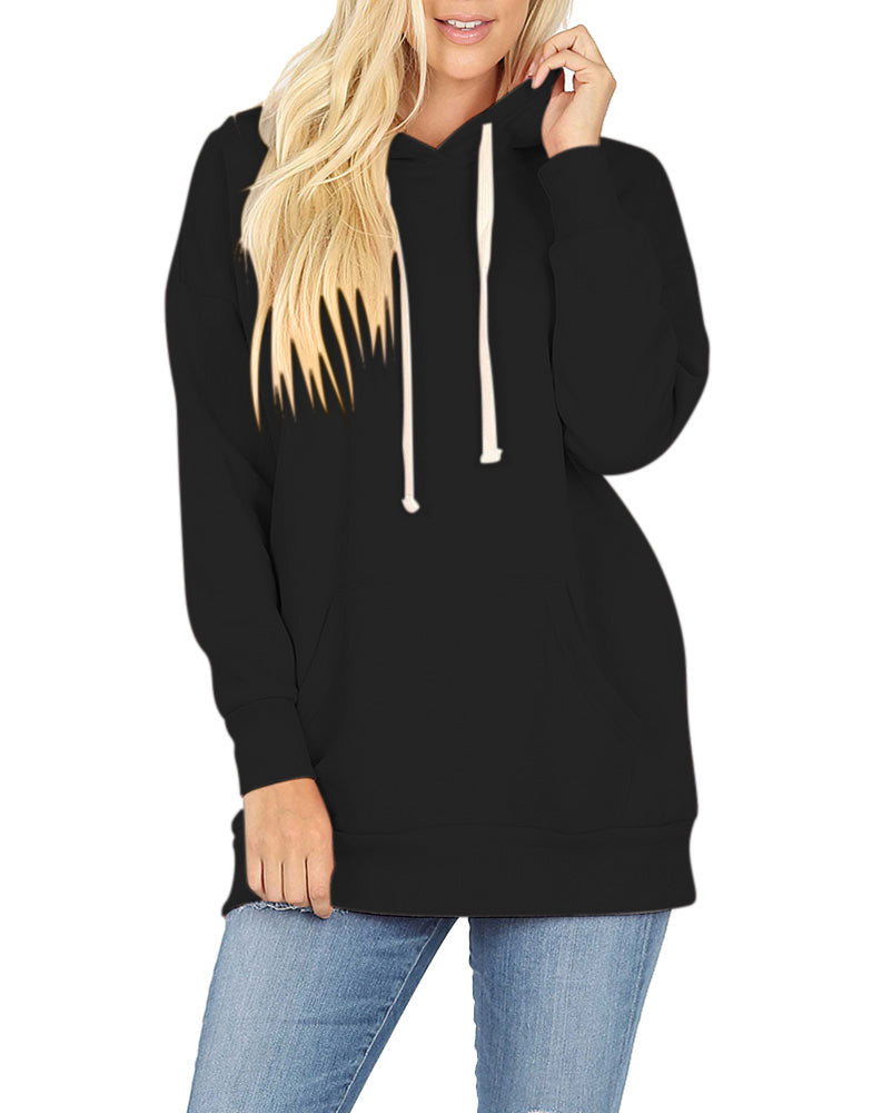 Zenana Basic Oversized Hooded Pullover Sweater - Hoodies sb_outerwear