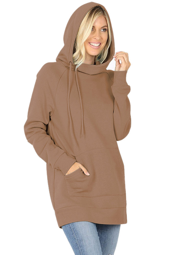 Zenana Pullover Sweater with Side Tie - Sweatshirts sb_outerwear