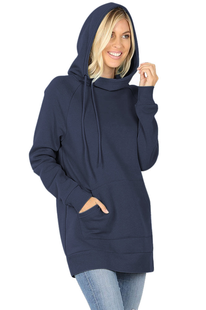 Zenana Pullover Sweater with Side Tie - Sweatshirts sb_outerwear