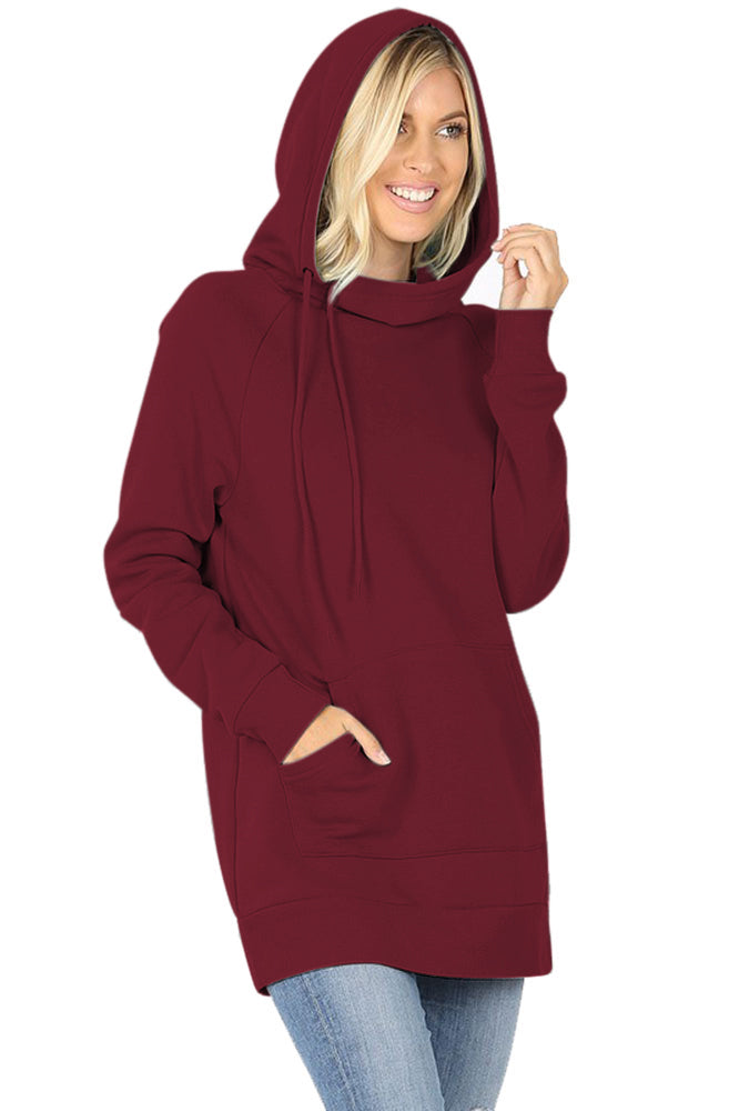 Zenana Pullover Sweater with Side Tie - Sweatshirts sb_outerwear