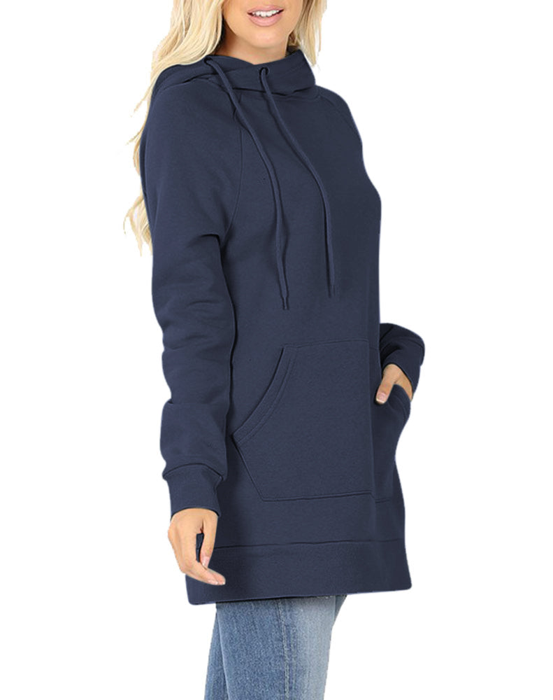 Zenana Pullover Sweater with Side Tie - Sweatshirts sb_outerwear