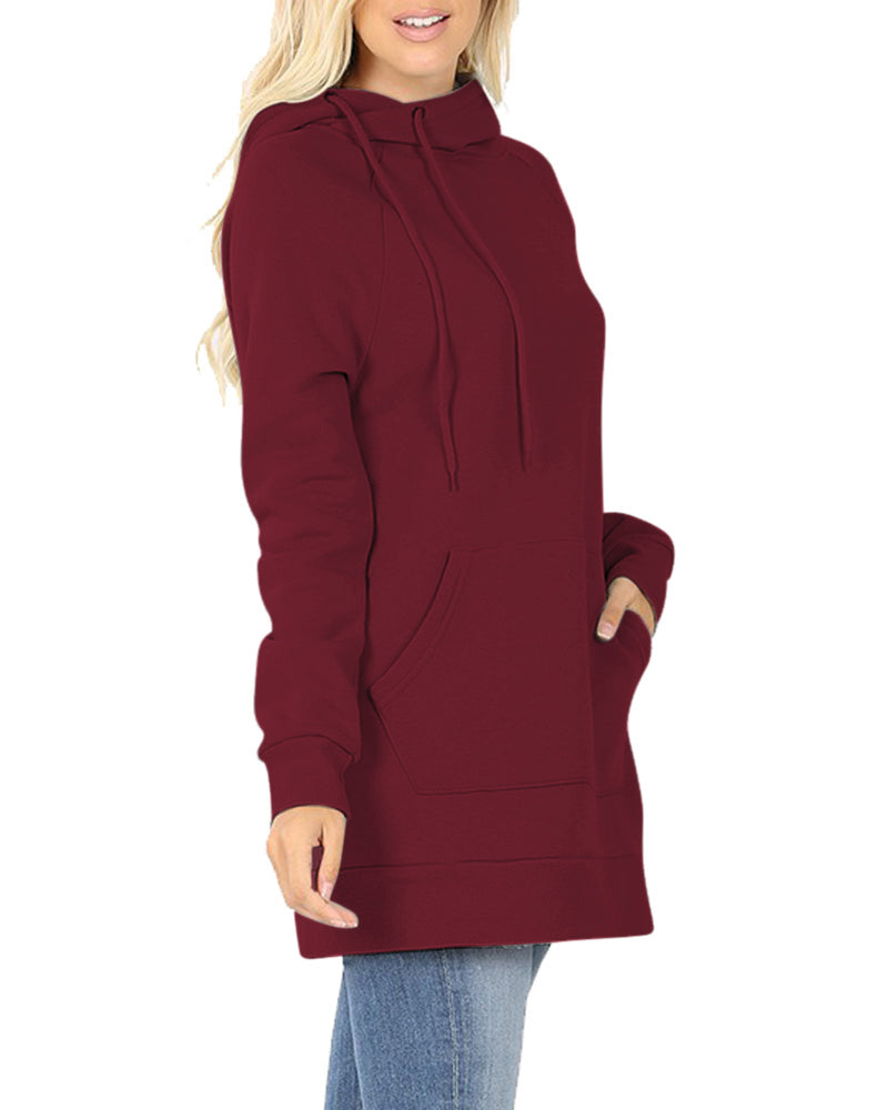 Zenana Pullover Sweater with Side Tie - Sweatshirts sb_outerwear
