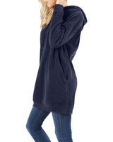 Zenana Loose Fit Pullover Long Hoodie Oversized Sweatshirt Sweater - sweatshirt