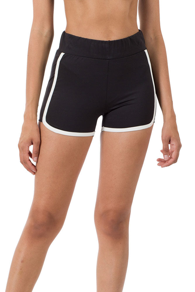 Zenana High Waist Athletic Nylon Dolphin Shorts - Jogger Shorts sb_bottoms