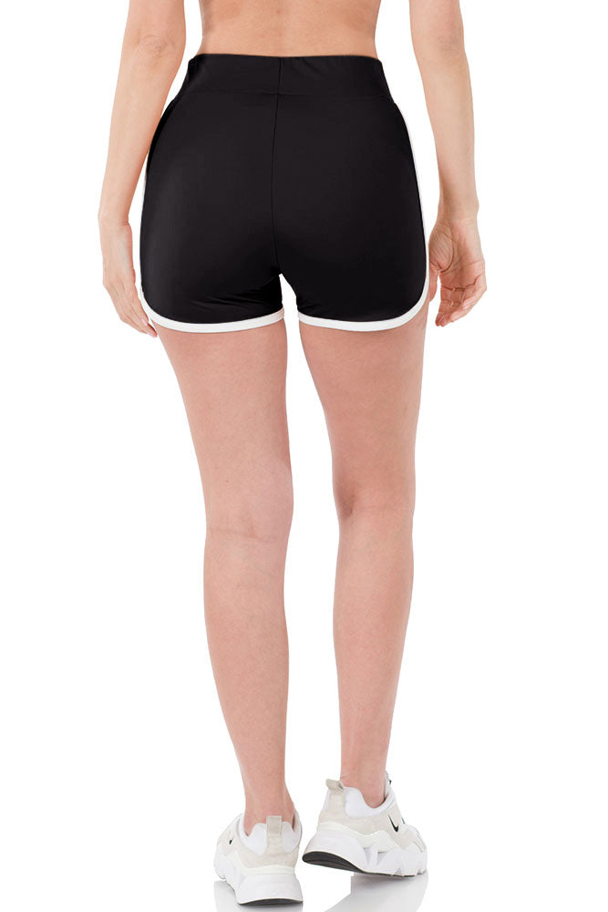 Zenana High Waist Athletic Nylon Dolphin Shorts - Jogger Shorts sb_bottoms