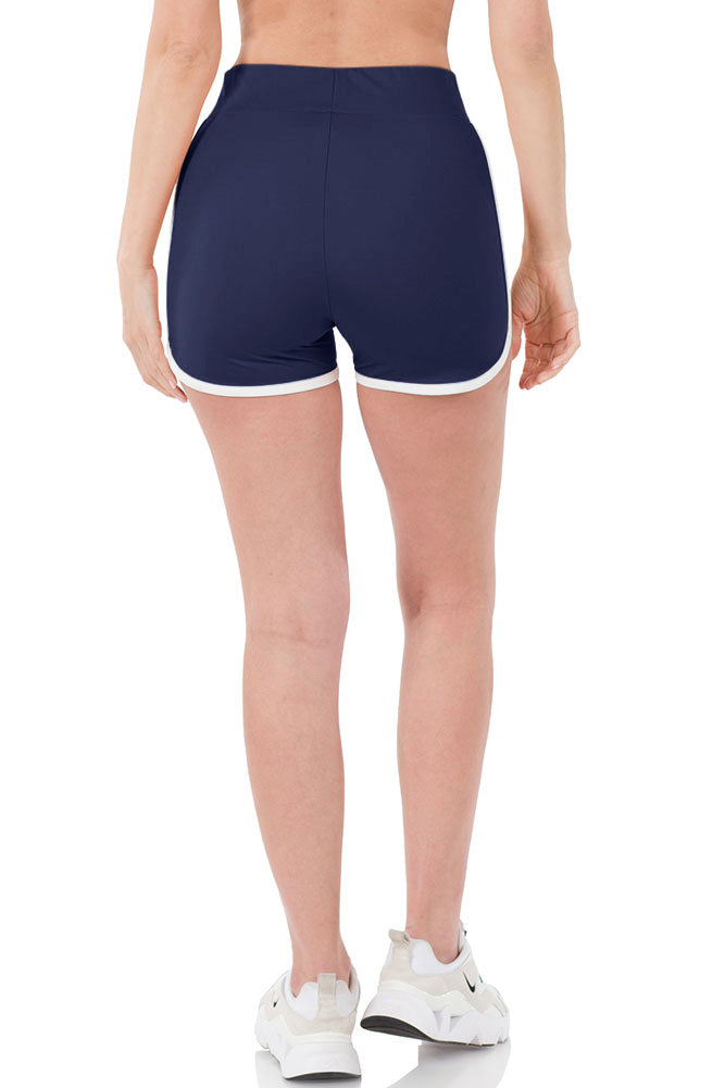 Zenana High Waist Athletic Nylon Dolphin Shorts - Jogger Shorts sb_bottoms