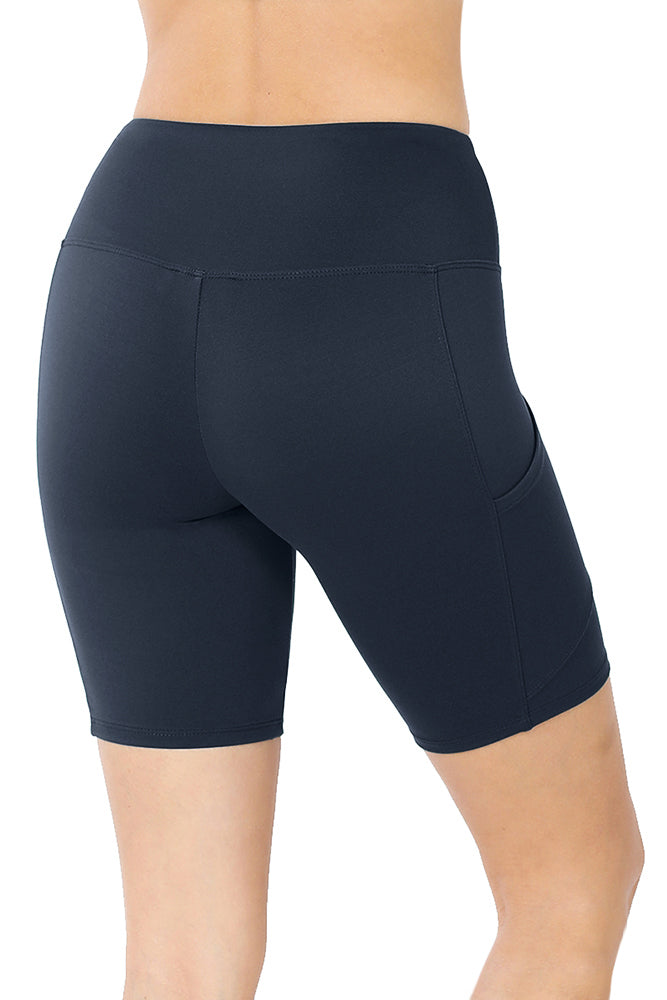 Zenana High Waist Active Biker Running Yoga Shorts w/ Pockets - Jogger Shorts sb_bottoms