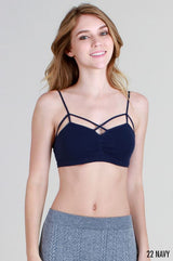 Nikibiki Strappy Criss Cross Front Nylon Bra - Bras