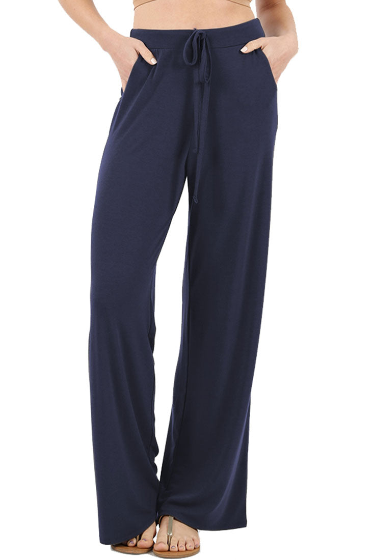 Zenana Casual Loose Fit Comfortable Lounge Pajama Pants - sb_bottoms