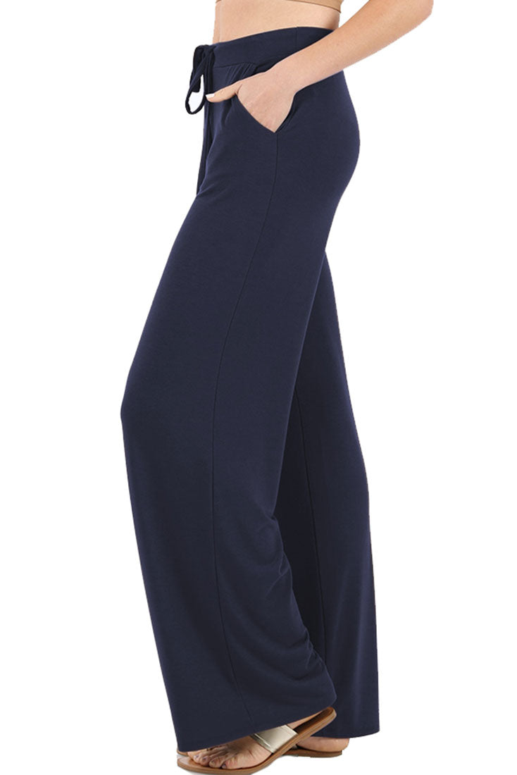 Zenana Casual Loose Fit Comfortable Lounge Pajama Pants - sb_bottoms