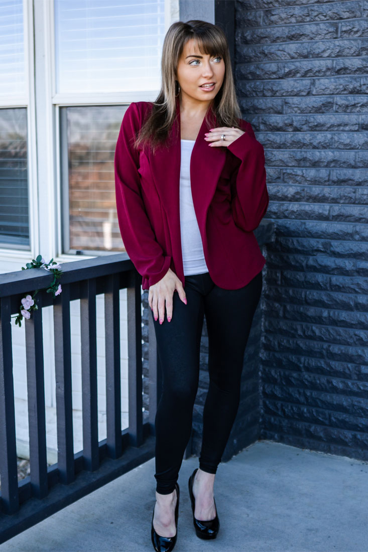 Zenana Lightweight Casual Open Front Blazer - Pea Coats sb_outerwear