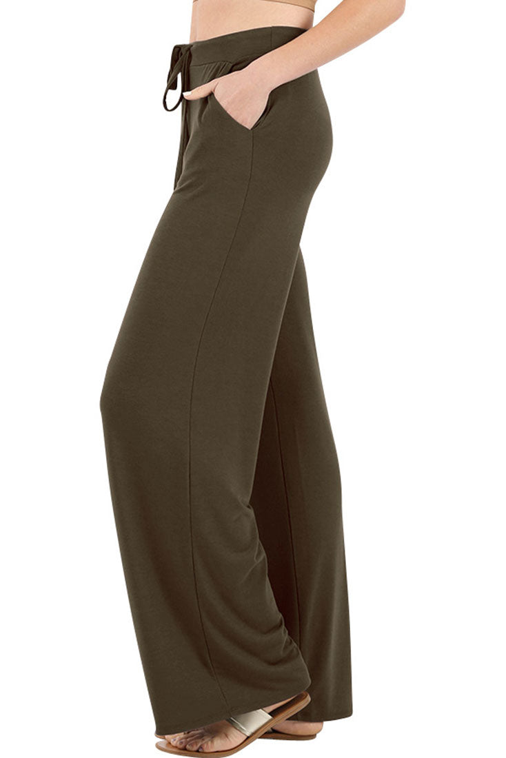 Zenana Casual Loose Fit Comfortable Lounge Pajama Pants - sb_bottoms