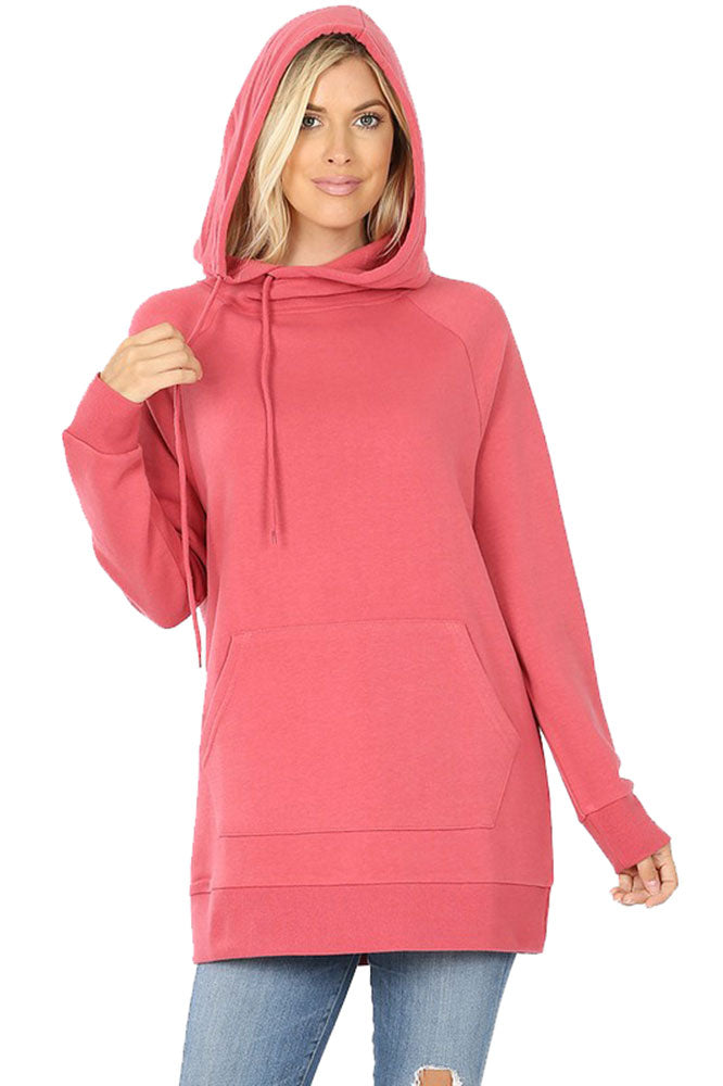 Zenana Pullover Sweater with Side Tie - Sweatshirts sb_outerwear