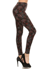 Niobe Clothing Butterfly Etch Graphic Print Lined Leggings - leggings