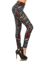 Niobe Clothing American Song Design Plus Size Leggings - leggings