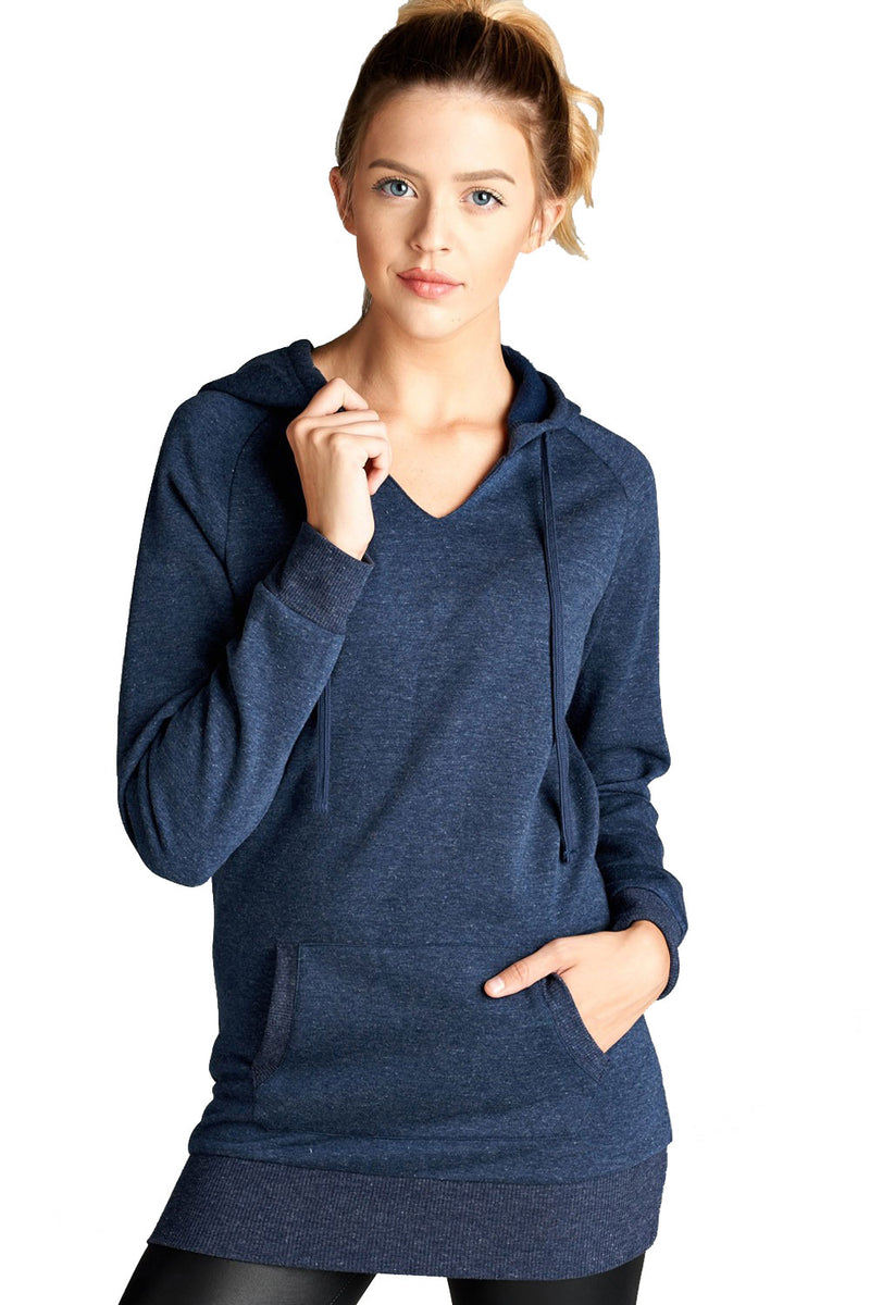 Raglan Long Sleeve Pullover Hoodie Sweater Long Sleeve Top- Niobe Clothing