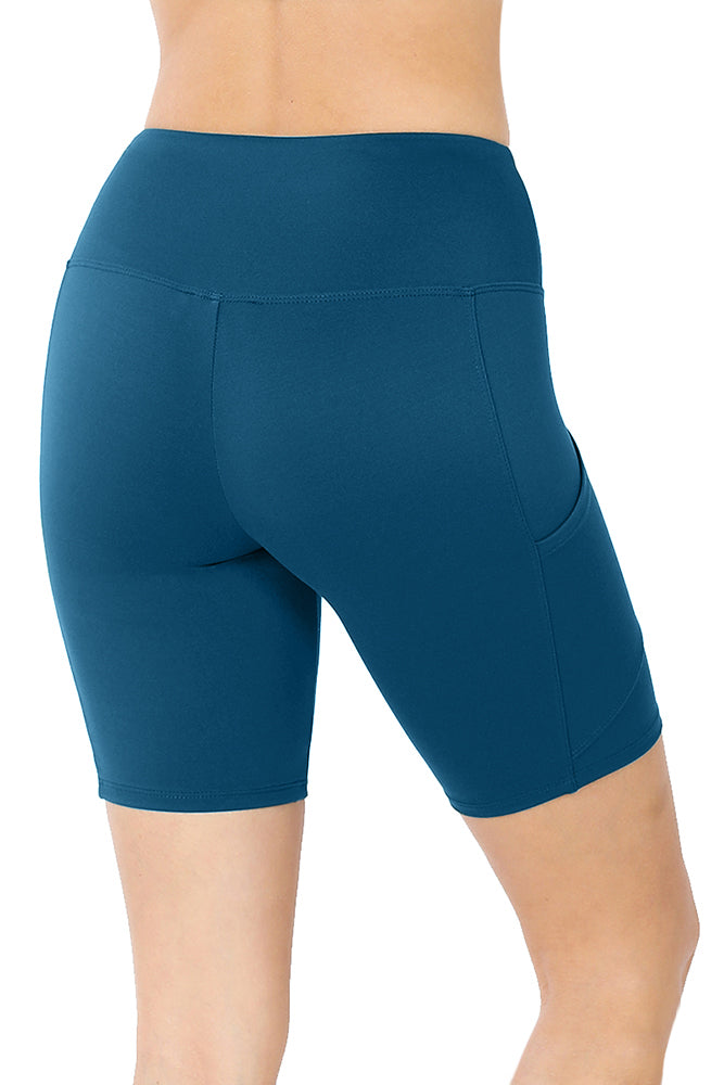 Zenana High Waist Active Biker Running Yoga Shorts w/ Pockets - Jogger Shorts sb_bottoms