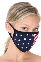 Unisex Reusable Cotton Cloth American Flag Face Mask
