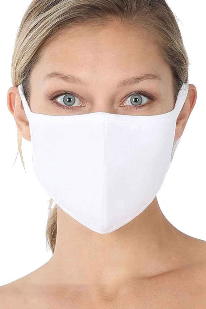Niobe Clothing Unisex Reusable Cotton Cloth Face Mask w/ Filter Pocket - Fashion Face Masks Face Mask