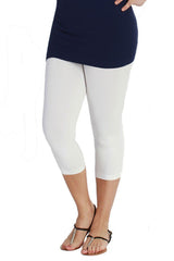 Plus Size Seamless Smooth Crop Leggings leggings- Niobe Clothing