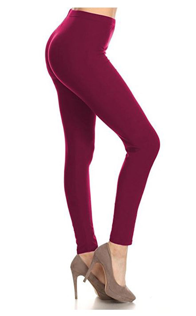 Leggings Depot Solid High Waist Soft Lined Leggings - Leggings sb_bottoms