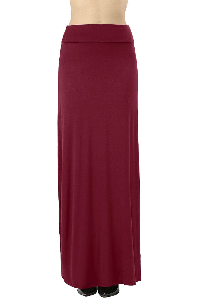 Zenana Draped Rayon Maxi Skirt - Skirts sb_bottoms