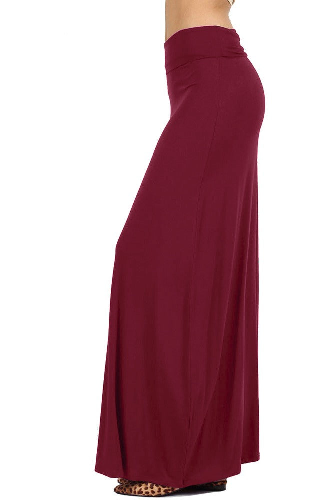 Zenana Draped Rayon Maxi Skirt - Skirts sb_bottoms