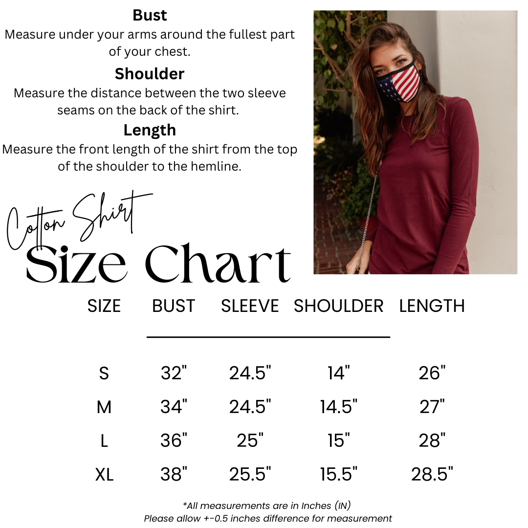 Zenana Cotton Long Sleeve Crew Neck Shirt - Shirts sb_tops