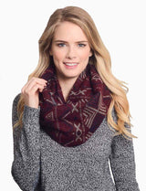 Niobe Clothing Tribal Design Infinity Loop Scarf - Scarves
