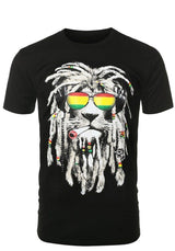 Niobe Clothing Rastafarian Smoking Lion Shirt - Shirts