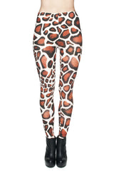 Niobe Clothing Giraffe Digital Print Leggings - leggings