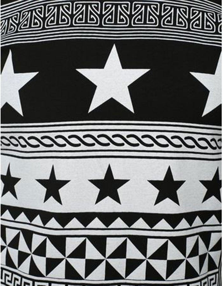 Niobe Clothing Stars and Checkered Graphic Shirt - Shirts