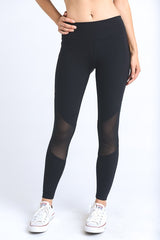 Mono B Mesh Panel Block Leggings - Active
