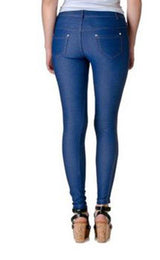 Niobe Clothing Cotton Blend Color Long Jeggings - leggings