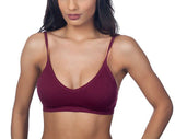 Niobe Clothing Seamless V Neck Padded Bralette - Bras