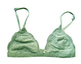 Niobe Clothing Full Lace Semi Sheer Thin Band Bralette - Bras