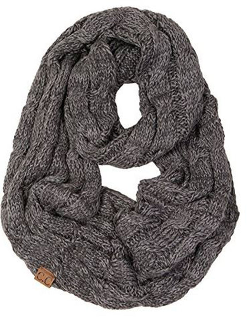 C.C. Warm Knit Infinity Loop Scarf Scarves- Niobe Clothing