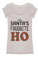 Niobe Clothing Santa's Favorite Christmas Holiday Graphic T-Shirt - Shirts