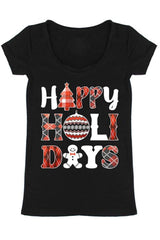 Happy Holidays Graphic T-Shirt Shirts- Niobe Clothing