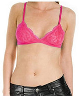 Niobe Clothing Full Lace Semi Sheer Thin Band Bralette - Bras
