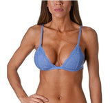 Niobe Clothing Full Lace Semi Sheer Thin Band Bralette - Bras
